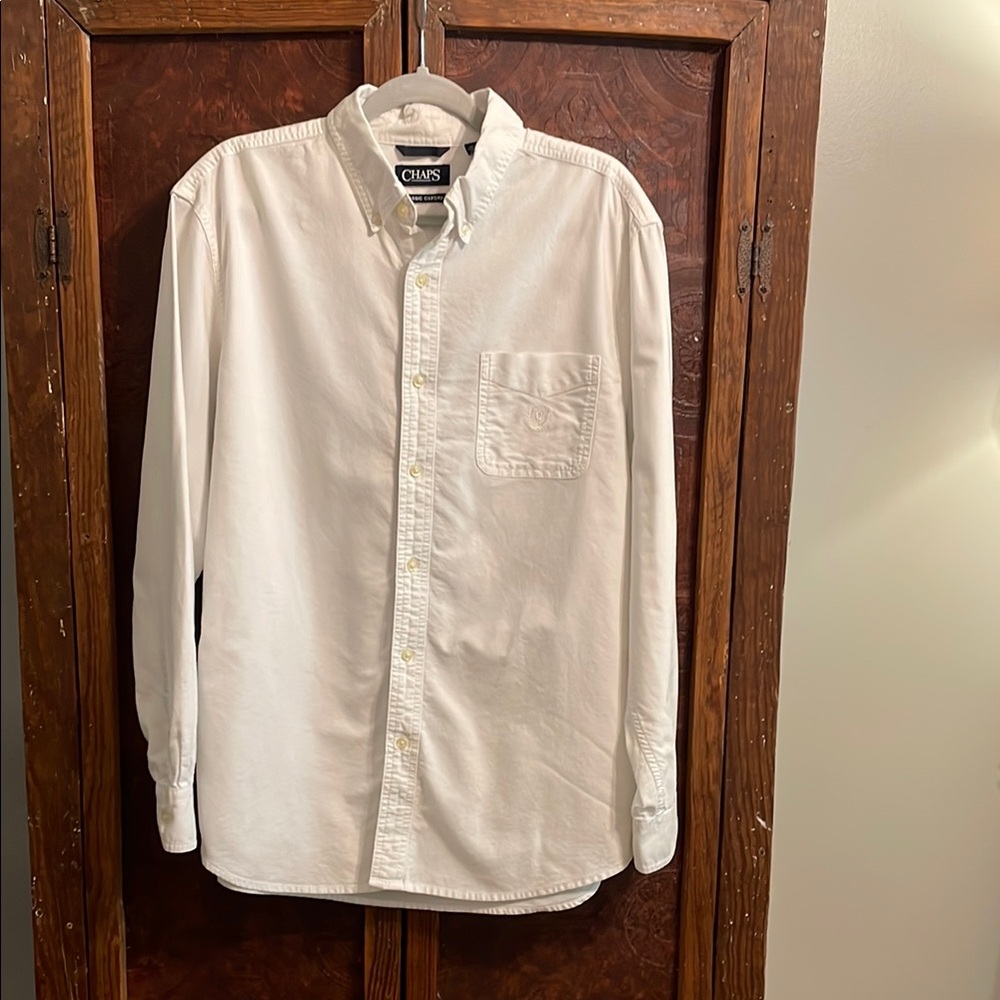 Chaps Men's Cream Button-Down Shirt
